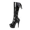 Pleaser - DELIGHT2029 Plateau Laarzen - Zwart Product image